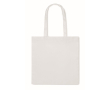 Non-woven RPET boodschappentas met lange hengsels 80 g/m2 kleur wit