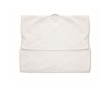 Witte katoenen babydoekje met capuchon 300 g/m2 kleur wit