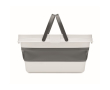Opvouwbare siliconen picknickmand, omvormbaar tot plank 16L kleur wit