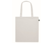 Katoenen boodschappentas, lange hengsels Fairtrade 140 g/m2 kleur wit