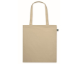 Katoenen boodschappentas, lange hengsels Fairtrade 140 g/m2 kleur ivoor