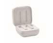 Draadloze ABS-koptelefoon en microfoon met zwart detail kleur wit
