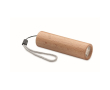 Oplaadbare houten zaklamp met 3 lichtinstellingen, 5W kleur hout