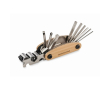 Multitool van bamboe met 11 functies kleur hout