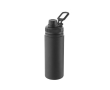 Aluminium fles met handvat en plastic dop 570ml kleur zwart