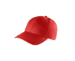 Pet van gerecycled katoen, met verstelbare gesp, 280 g/m5 kleur rood