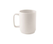 Keramische mok met matte afwerking en groot handvat 330 ml kleur gebroken wit