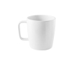 Witte keramische mok met handvat, glanzende afwerking 450ml kleur wit