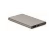 Powerbank met eigen logo 4000 mAh kleur titanium