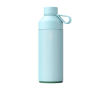Thermosfles van staal en kunststof met glazen dop Oceanic 1L kleur lichtblauw