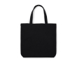 Tas van gerecycled canvas met lange handvatten, 400 g/m2 kleur zwart