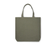 Tas van gerecycled canvas met lange handvatten, 400 g/m2 kleur groen