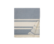 Sneldrogend katoenen hamam-strandlaken 360 g/m2 kleur marineblauw
