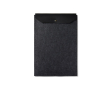 Laptophoes van gerecycled vilt met sluitflap 17\" kleur zwart