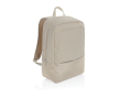 RPET laptop rugzak met diverse interieurorganizers 15,6\" kleur beige