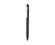 Balpen van gerecycled aluminium met stylus en blauwe inkt kleur zwart