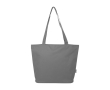 Multifunctionele tas van gerecycled polyester met rits kleur grijs