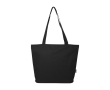 Multifunctionele tas van gerecycled polyester met rits kleur zwart
