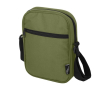 Waterafstotende crossbodytas van gerecycled polyester met vakken kleur olijfgroen