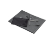 Ultralichte polyester en nylon sporthanddoek 200 g/m2 kleur grijs