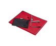 Ultralichte polyester en nylon sporthanddoek 200 g/m2 kleur rood