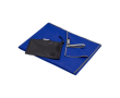 Ultralichte polyester en nylon sporthanddoek 200 g/m2 kleur koningsblauw