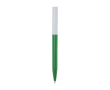 Gerecyclede plastic pen van verschillende kleuren met zwarte inkt kleur groen