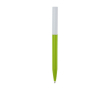 Gerecyclede plastic pen van verschillende kleuren met zwarte inkt kleur neon groen