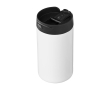 Thermosbeker van gerecycled rvs met draaibare deksel 300 ml kleur wit