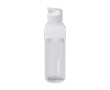 Transparante gerecyclede plastic fles met handvat op de deksel 650ml kleur wit