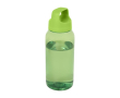 Gerecyclede plastic drinkfles voor op kantoor met breed handvat 450ml kleur groen