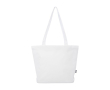 Multifunctionele tas van gerecycled polyester met rits kleur wit