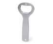 Opener van gerecycled aluminium met handvat om op te hangen kleur zilver