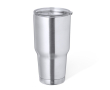Dubbelwandige RVS beker met 800 ml dispenser kleur zilver