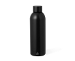 Gerecyclede roestvrijstalen fles in metallic kleuren 500ml kleur zwart