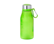 RPET-fles in verschillende kleuren met bijpassende karabijnhaak 370 ml kleur groen