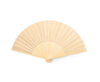 Bamboestokventilator met naturelkleurige stof kleur naturel