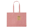 Tas van 100% gerecycled katoen met lange handvaten, 220 g/m2 kleur rood