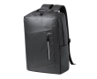 Laptoprugzak van kunstleer met 15'' trolleyhouder kleur zwart