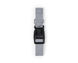 Polyester huisdierhalsband met verstelbaar lint en kliksluiting kleur grijs