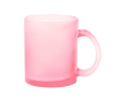 Glazen mok in diverse kleuren voor sublimatie 350ml kleur roze
