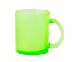 Glazen mok in diverse kleuren voor sublimatie 350ml kleur lichtgroen