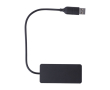 Aluminium USB-hub met 2 USB A-poorten en 1 USB C-poort kleur zwart