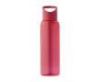 RPET-waterfles met siliconen dop en handvat 500ml kleur rood