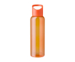 RPET-waterfles met siliconen dop en handvat 500ml kleur oranje