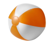 PVC strandbal in diverse kleuren met multicolor optie kleur oranje