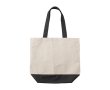 Katoenen tas met bijpassende kleur en binnenzak 280 g/m2 kleur zwart