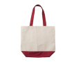 Katoenen tas met bijpassende kleur en binnenzak 280 g/m2 kleur rood