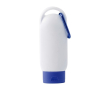 Zonnebrandcrème SPF 30 met karabijnhaak en bijpassende dop 60ml kleur ultramarijn blauw
