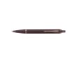 Monochrome metalen pen met klikknop en blauwe inkt Parker kleur bordeaux
